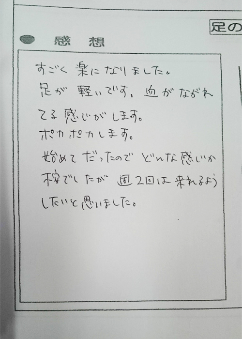 お客様の声