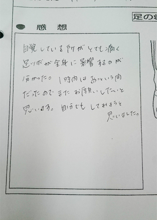 お客様の声