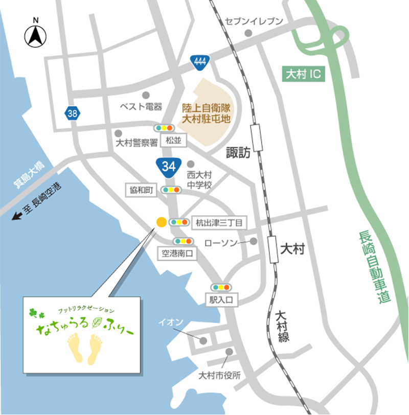 なちゅらる・ふりー 周辺地図